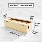 Bulevina Funny Useless Machine Box Toy  Creative Wooden Kit With Attitude Fin   