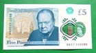 2015 Bank Of England 5 Pounds Banknote - Polymer