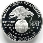 1991 S Uso Proof Commemorative Silver Dollar W  Box   Coa