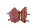 Leather Arm Guard Sca Larp Reenactment Comfortable Brown