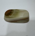 Vintage Natural Onyx Marble Soap Dish Trinket Tray Polished Stone 3 3   