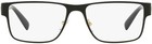 Versace Ve 1274 1436 55mm Black Metal Rectangle Eyeglasses 55mm