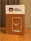 Vintage Bates Director Index List Finder   Brown All-metal  new Old Stock  Japan