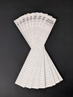 36 Waterproof Geocaching Log Sheets - 1 2in   30mm Wide - Medium Size