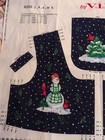 Christmas Dress Fabric Snowy Season Dress Bodice   Pockets Sz 2-4-6-8 Child Size