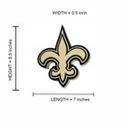 New Nfl New Orleans Saints Gold Color Fan Chain Necklace Foam