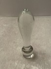 Vtg Clear Glass Wine Bottle Decanter Stopper Only Mcm Large Teardrop Shape