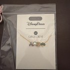Disney Parks Girls Crew Four Parks Attractions Icons Necklace Nwt