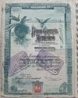 Banco Central Mexicano 1908 Mexico Blueberry Bond 100 Pesos Coupons Loan Stock