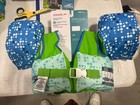 Speedo Splash Jammer Life Jacket Vest Shark Dot Child 33-55 Pounds New Kids