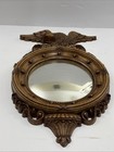 Syroco Convex Bullseye Mirror 16  Bald Eagle Federal Regency Style Vintage
