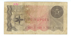 Government Of Seychelles 1968 Five Rupees Banknote  P-14