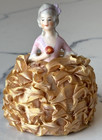 Beauty Antique Porcelain Pin Cushion Half Doll 3   Rare Vintage Collectible Gift