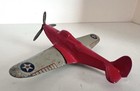 1940 s Vintage Tootsietoy P-39 Fighter Plane - Very Good - Must See Htf Plane