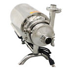 Food Grade Centrifugal Pump Sanitary Beverage Flow Rate 3t h Impeller Pump