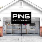 Ping Golf Banner Black 3x5 Ft Flag Big Golfer Golf Course Pro Shop Clubs