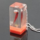 Vintage Hong Kong Tadpole Keychain In Liquid W  Capsule     Real Specimen Oddity