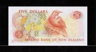 New Zealand   5 Dollars Nd 1981-85  Low Serial   First Prefix Jaa 000874 Gem Unc