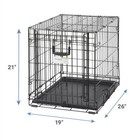 Jzh7-midwest Ovation Single Door Collapsible Wire Dog Crate  24-in