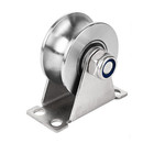 1pack Stainless Steel Groove Pulley Wheel For Rope Wall Mounted U Type Rollers