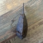 Antique Japanese Koi Fish Heavy Cast Iron Bell Heavy Black