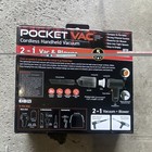 Pocket Vac Pvac 2-in-1 Cordless Handheld Vacuum blower Usb Rechargeable