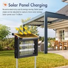 Solar Bug Zapper Outdoor Cordless Fly Trap Insect Zapper 4500v Mosquito Zapper