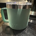 Yeti Rambler 14 Oz Seafoam Insulated Mug W  Handle   Slide Lock Lid Guc