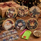 Christmas Ornaments Diy Pearl Diamond Art 6pcs Kits