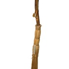 Vintage Straw Hearth Broom Wood Handle Handmade Folk Art Rustic Cobweb Whisk