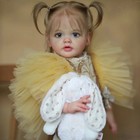 26  Reborn Baby Finished Doll Cute Toddler Girl With Short Hair Cloth Body Gift