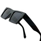 Men Sunglasses Hip Hop Square Designer Shades Retro Thick Frame Rapper Fashion