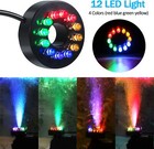 Garden Pond Submersible Fountain Pump 15w With 12 Color Changing Led Lights