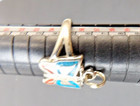 Vintage Sterling Silver Navajo Butterfly Ring Inlaid Turquoise Coral     Size 7 25