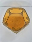 Vintage Ormolu Filigree Ornate 5 Panel Beveled Glass Jewelry Trinket Casket Box