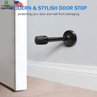 Door Stop  5 Inch Long Door Stopper  Wall Mount Doorstop Stainless Steel Solid R