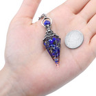 Natural Lapis Lazuli Healing Crystal Dowsing Pendulum Reiki Gemstone