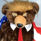 President Donald Trump Trumpy Teddy Bear Plush Deluxe W   Usa American Flag Cape