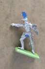 Vintage 1980s Britains Deetail Turks Knight Figure Blue   Shield Medieval Toy