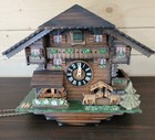 Vtg Romance Der Frohliche Wanderer Edelweiss Cuckoo Clock Germany Swiss 2708