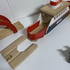 Brio Wooden Train Set Ferry Ship W  Track Bridge Tunnel Engine Cargo Tracks