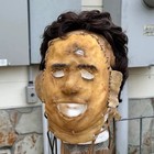 Leatherface Killing Mask W  Leather Straps Adult One Size Fits All