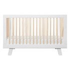 Babyletto Hudson 3-in-1 Baby Crib Wooden Toddler Bed   Daybed  White   Natural
