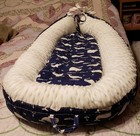 Baby Lounger Breathable And Soft Cotton   Polyester Filling Portable Infant Set 