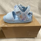 Disney Frozen Elsa Anna Blue Hook   Loop Adjustable Strap Sandals Girls Us 5