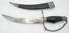 Antique Wwii Eagle Head European Military Curved Fighting Knife With Scabbard