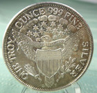 Liberty One Troy Oz 999 Fine Silver American Coin Rare