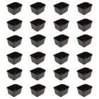 Cage Cups 24-pk Black 1 Pint 16 Fl Oz Hanging Feed   Water Cups Chicken Poultry