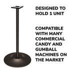 Black Cast Iron Vending Machine Stand     28    Tall Metal Stand With 16    Round Base