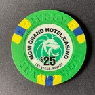 Mgm Grand Las Vegas  25 Casino Chip 1996 Baccarat 43mm Oversize High Limit Chip